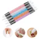 Pinceau en silicone pour Nail Art stylo de peinture gel UV bricolage vernis tête de touristes