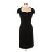 Banana Republic Casual Dress - Sheath: Black Solid Dresses - Women's Size 0