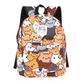 Neko Atsume Cat Backyard Inréfrigérer Anime PleBag School Backpack Travel Mochila Rucksack