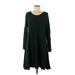 J.Jill Casual Dress - DropWaist: Green Solid Dresses - Women's Size Medium