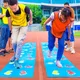 Polymère de jeu de mains et de pieds pour adultes et enfants sports de plein air amusant team