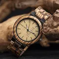 BOBO BIRD-Montre à quartz en bois pour homme montres-bracelets cadeau personnalisé livraison