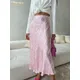 ClacMarkets-Jupe mi-longue imprimée taille haute pour femme streetwear élégant classique vêtements