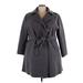 Lane Bryant Coat: Gray Jackets & Outerwear - Women's Size 22 Plus