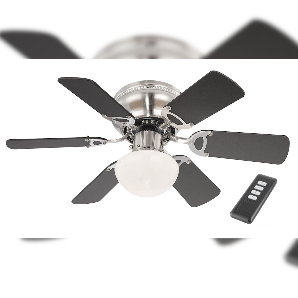 Globo Lighting Deckenventilator Ugo mit Beleuchtung 76 cm von Globo für kleine Räume 76 Image