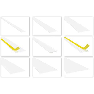 Hexim - Flachleisten pvc weiß 2m - Standard 2mm, Auswahl Weichlippe & selbstklebend - hj: Mit Image