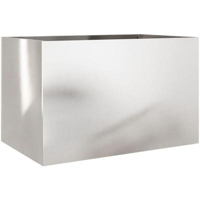 Pflanzkübel Silbern 62x40x39 cm Edelstahl Vidaxl Image
