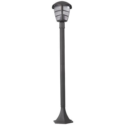 Außen Steh Leuchte alu Laterne Garten Balkon Beleuchtung Hof Stand Lampe im Set inkl. led Image