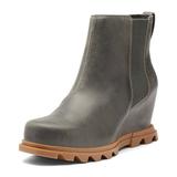 Sorel Joan Of Arctic Wedge Iii Chelsea Boots - Quarry/Gum Ii - Green