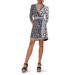 Hera Logo Print Wrap Dress