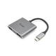 Equip 133484 laptop-dockingstation & portreplikator USB 3.2 Gen 1 (3.1 1) Type-C Silber