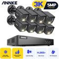 8CH système de sécurité vidéo 5MP H.265 + 5 en 1 dvr enregistreur extérieur 3K caméra étanche