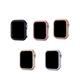 5 Pack Watch Case Compatible with Apple Watch Series 8 7 41mm 45mm / Series 6 5 4 SE 40mm 44mm / Series 3 2 1 38mm 42mm Scratch Resistant Ultra-thin All Around Protective Alloy Watch Cover