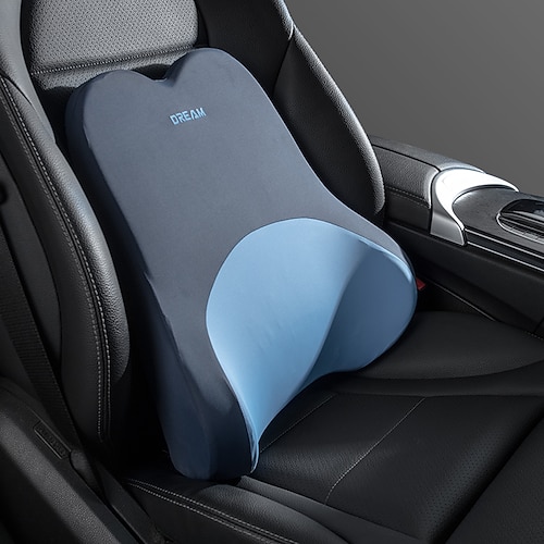 Auto-Lendenwirbelstütze, Kopfstütze, Nackenkissen, universelle weiche Nackenkissen, Kissen, Auto-Memory-Schaum, Lendenkissen, Rückenstütze Image