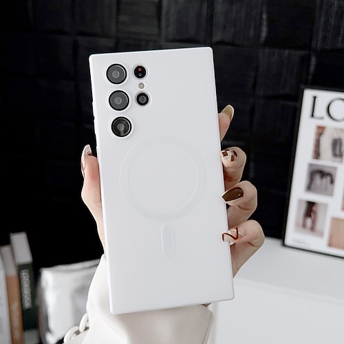 Handy Hülle Handyhüllen Für Samsung Galaxy S26 Ultra Plus S25 S24 S23 S22 S23 FE S21 Ultra Plus S20 Rückseite Unterstützt kabelloses Laden Stoßfest TPU Beschichtung Image