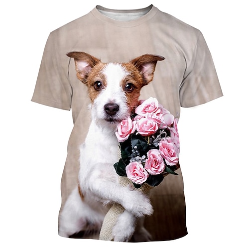 T-Shirt Anime 3D Lässig Streetstyle T-Shirt Ärmel Grafik für Paar Herren Damen Erwachsene 3D-Druck für Maskerade Alltagstauglich Image