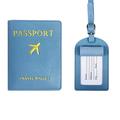multifunktionaler Reisepasshalter aus PU-Leder Reisepass und Impfkartenhalter Kombination aus bedrucktem Leder Passport Wallet Cover Case