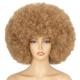 70's afro perruque pour les femmes naturel noir court afro crépus bouclés perruque perruque synthétique sans colle avec une frange gonflée perruque afro rebondissante et moelleuse pour une soirée