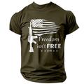 la liberté n'est pas libre graphique pour hommes 100% coton t-shirt chemise décontractée à manches courtes confortable tee rue été vêtements de créateurs de mode