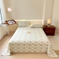 Drap de lit 100% coton à fleurs, petit drap de lit double de luxe, plusieurs tailles disponibles/1 pièce, 1 pièce