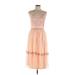 Frock and Frill Cocktail Dress: Pink Dresses - New - Women's Size 10