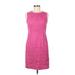 Talbots Casual Dress - Sheath: Pink Dresses - Women's Size 6