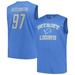 Men's Fanatics Branded Aidan Hutchinson Blue Detroit Lions Big & Tall Muscle Tank Top