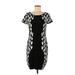 Carmen Carmen Marc Valvo Casual Dress - Bodycon: Black Graphic Dresses - Women's Size Medium