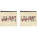 Travel Makeup Bag War Paint Make Up Cosmetics Makeup Brushes Trendy Makeup Bag 2-Pack Makeup Bags