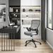 Mid-Back Mesh Task Office Chair with Height Adjustable Arms Grey