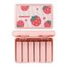 Tiezhimi Cute Little Strawberry 6 Nude Lipstick Mini Long Lasting Lipstick Lipstick Long Lasting Lipstick Lip Gloss