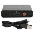 HDMI Audio Return Optical Coaxial Digital to Analog DAC Converter Adapter AmplifierBlack