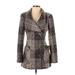 Jessica Simpson Jacket: Brown Tweed Jackets & Outerwear - Women's Size X-Small