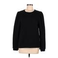 Crown & Ivy Sweatshirt: Black Tops - Women's Size Medium