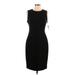 Calvin Klein Casual Dress - Sheath: Black Solid Dresses - New - Women's Size 10