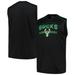 Men's Fanatics Branded Black Milwaukee Bucks Big & Tall Birdseye Muscle Tank Top