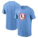Men's Nike Light Blue St. Louis Cardinals Cooperstown Collection Team Logo T-Shirt