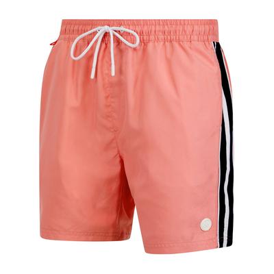 Swim Shorts Lamia Twill Microfibre Swim Shorts with Side Stripes In Flamingo Plume / L - Tokyo Laundry