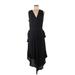 Ramy Brook Casual Dress - High/Low: Black Dresses - Women's Size Medium