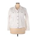 Old Navy Denim Jacket: White Jackets & Outerwear - Women's Size 2X-Large