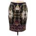 Vince Camuto Casual Skirt: Purple Baroque Print Bottoms - Women's Size 14