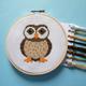 Owl Cross Stitch Kit - Easy Counted Cross Stitch Kits for Beginners - Cute Wildlife Needlepoint Kit, Birds