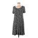 Old Navy Casual Dress: Black Floral Motif Dresses - Women's Size Medium