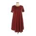 Zenana Premium Casual Dress: Red Dresses - Women's Size Medium