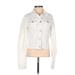 American Eagle Outfitters Denim Jacket: White Jackets & Outerwear - Women's Size X-Small