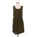 Broadway & Broome Casual Dress - Popover: Green Solid Dresses - Women's Size 2