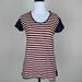 J. Crew Tops | J. Crew Top T Shirt Red White Blue American Flag Patriotic 4th Of July Preppy | Color: Blue/Red | Size: Xs