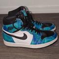 Nike Shoes | Nike Air Jordan 1 Tennis Shoes Og Tie | Color: Blue/White | Size: 8.5