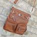 Nine West Bags | Nine West Brown Crossbody Bag ( 11x9x2) Vegan Purse W/ Many Zip Pockets | Color: Brown/Tan | Size: 11x9x2