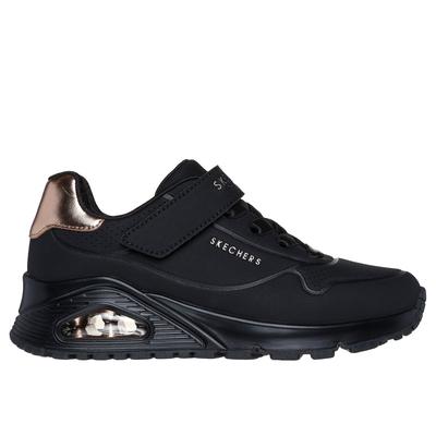 Skechers Girl's UNO Gen1 - Summer Core Sneaker | Size 12.5 | Black | Synthetic/Textile